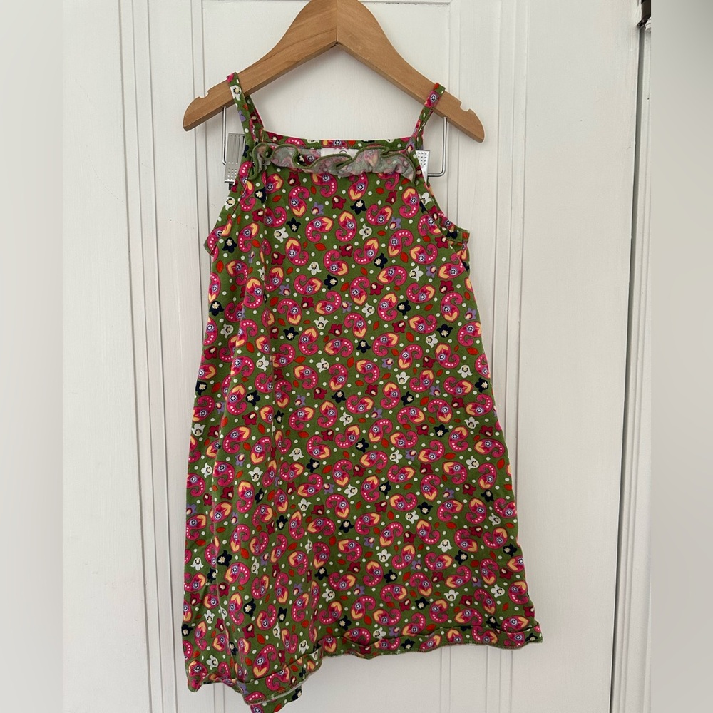 Hanna Anderson Paisley Floral Girls Dress 5T